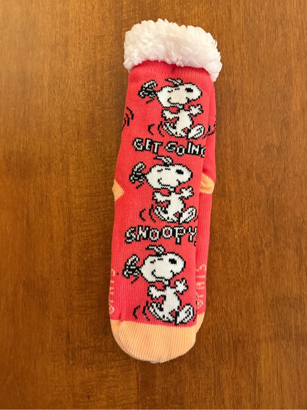 Peanuts Snoopy Sherpa Lined Socks, NWT